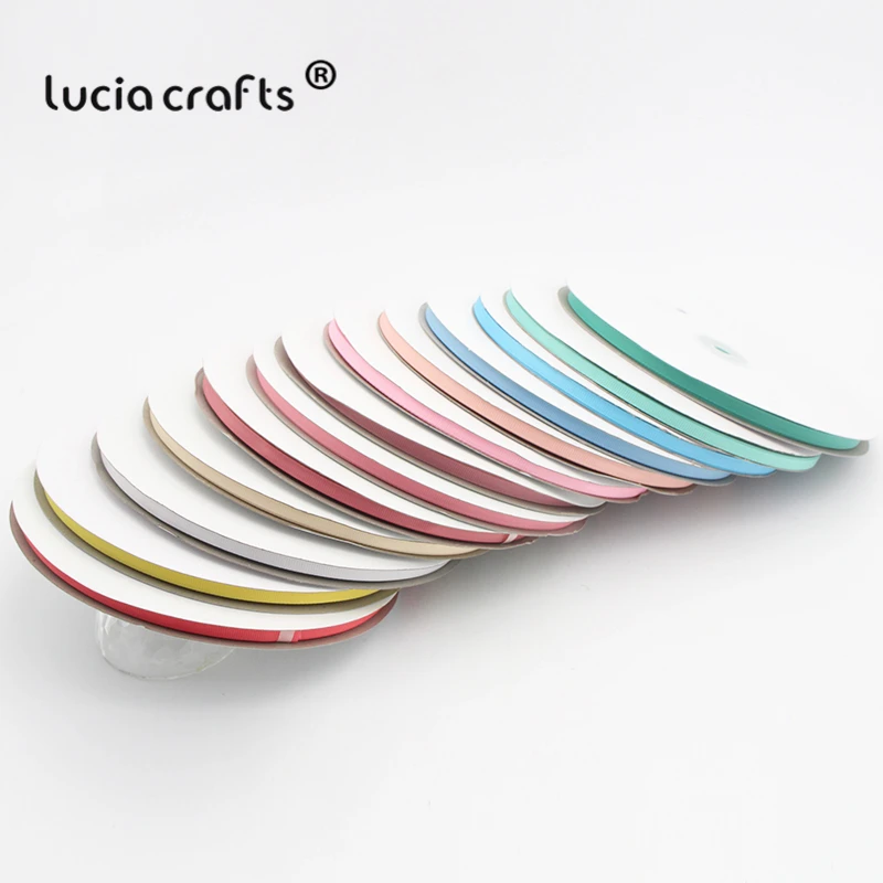 Lucia Crafts 100y 6 мм многоцветные корсажные ленты бант поделки Сделай Сам шитье ручной работы упаковочные материалы аксессуары 040054279