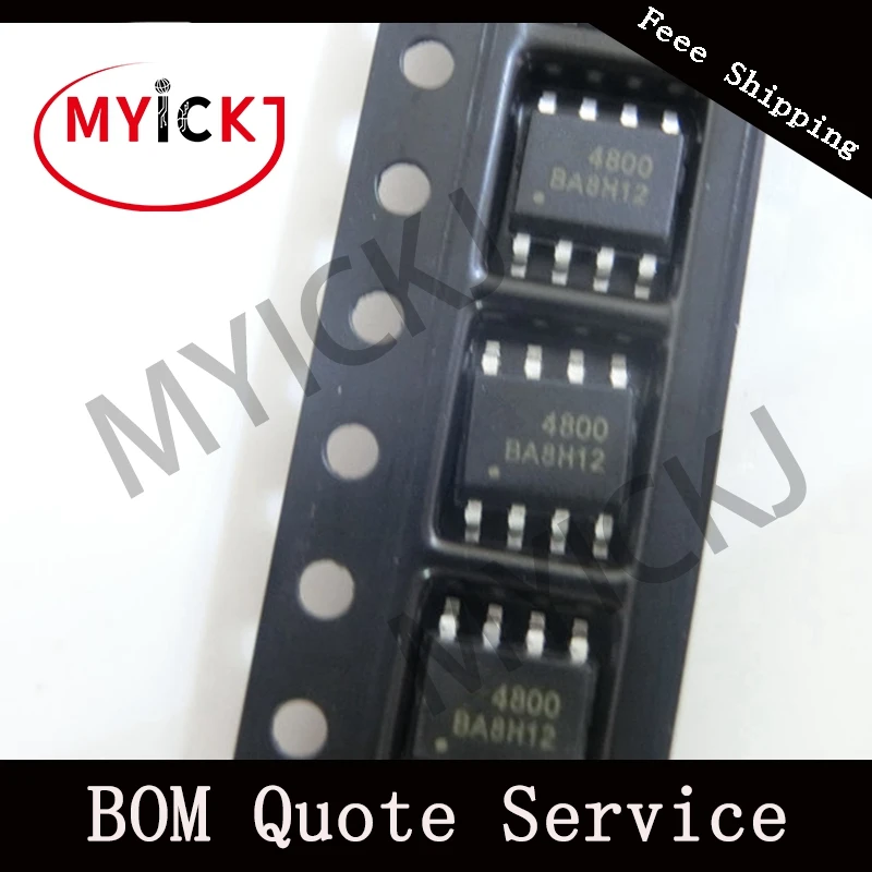 10 шт. AO4800 IC чип 30 в двойной n-канальный MOSFET 4800 | Лампы и освещение