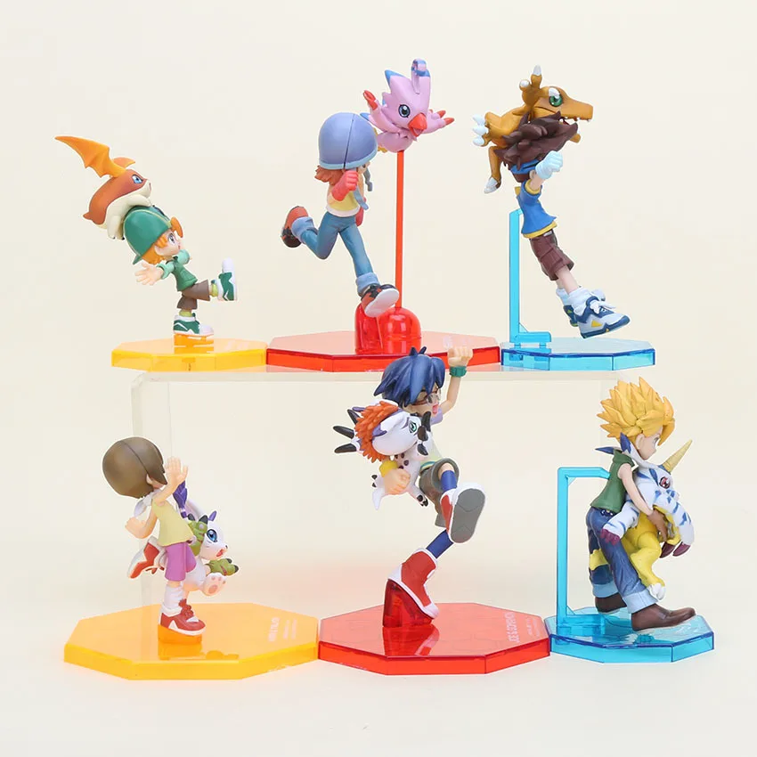 6 pz/набор Digitale Digimon Figura ишида Ямато TAICHI Agumon ПВХ фигурка Digimon Gabumon Коллекционная модель игрушки куклы 11 см