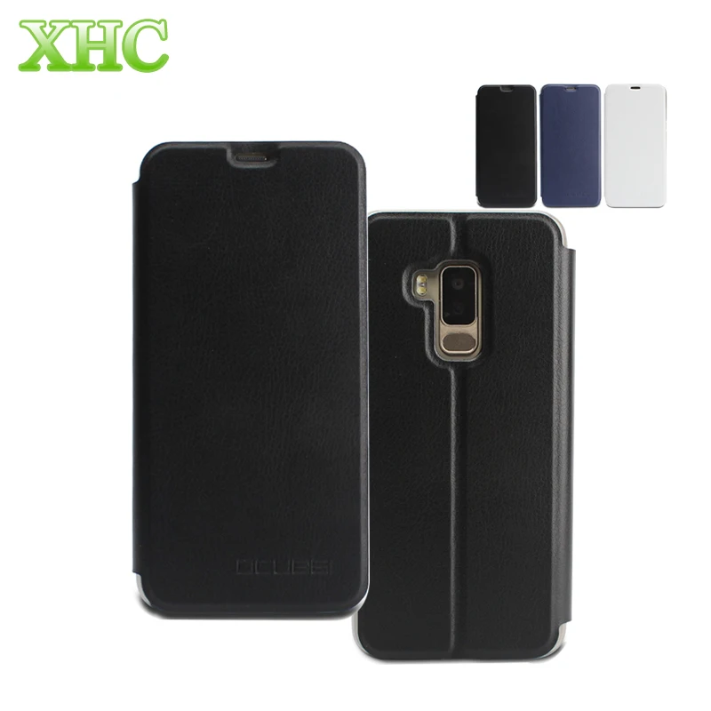 Кожаный чехол Ocube BLUBOO S8 с горизонтальной текстурой и держателем для S8|leather case|case