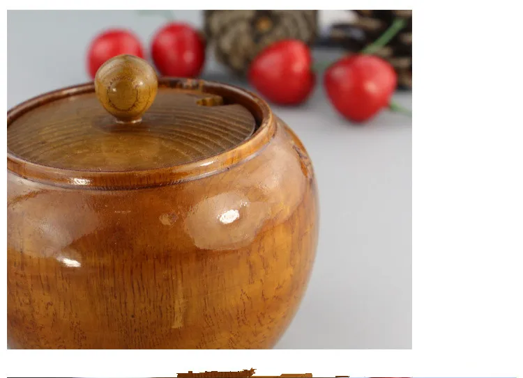 1 шт. банка для специй из натурального дерева с крышкой модная сахарница соли