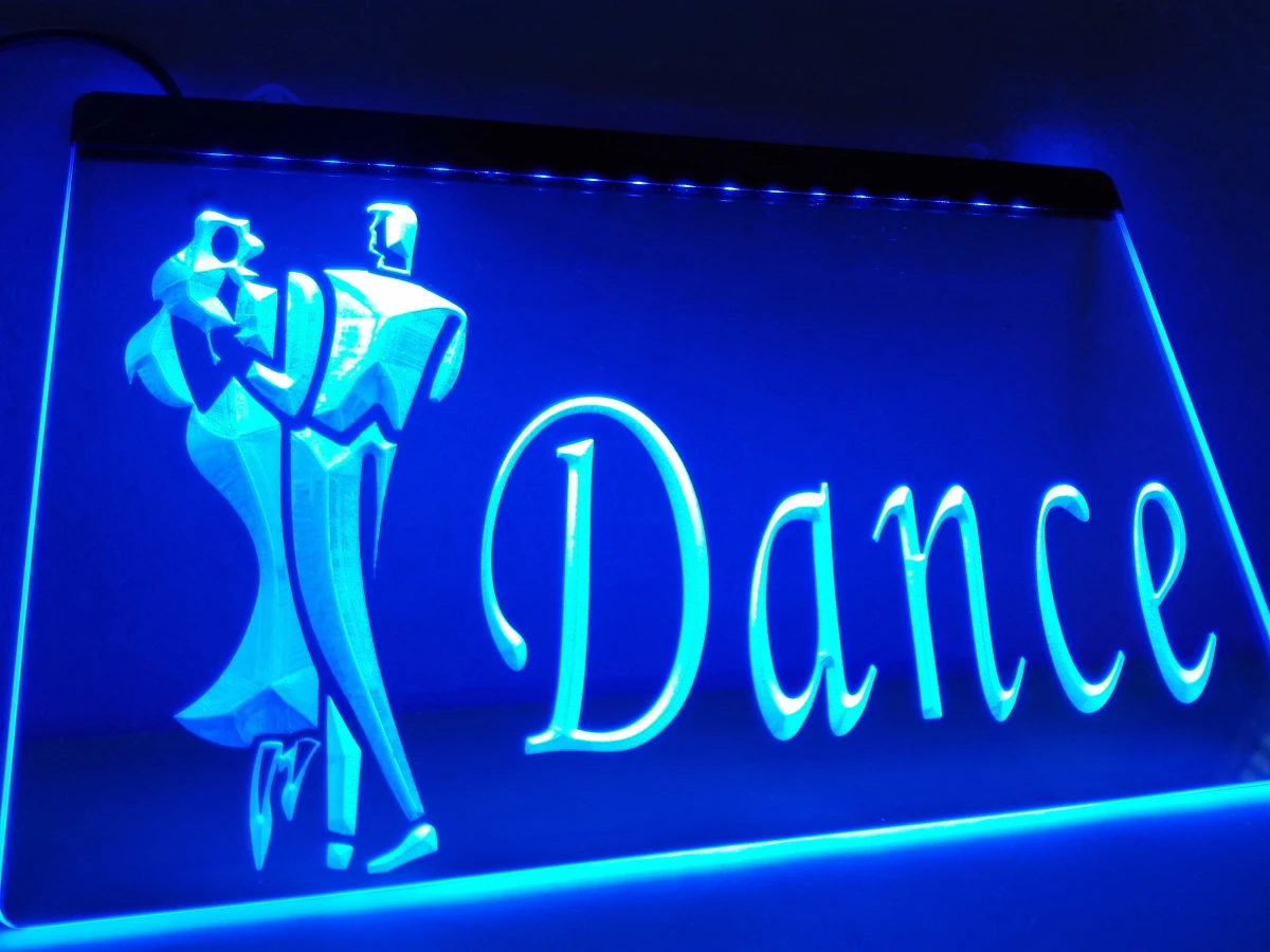 

LB229- OPEN Dance School Show Display LED Neon Light Sign home decor crafts