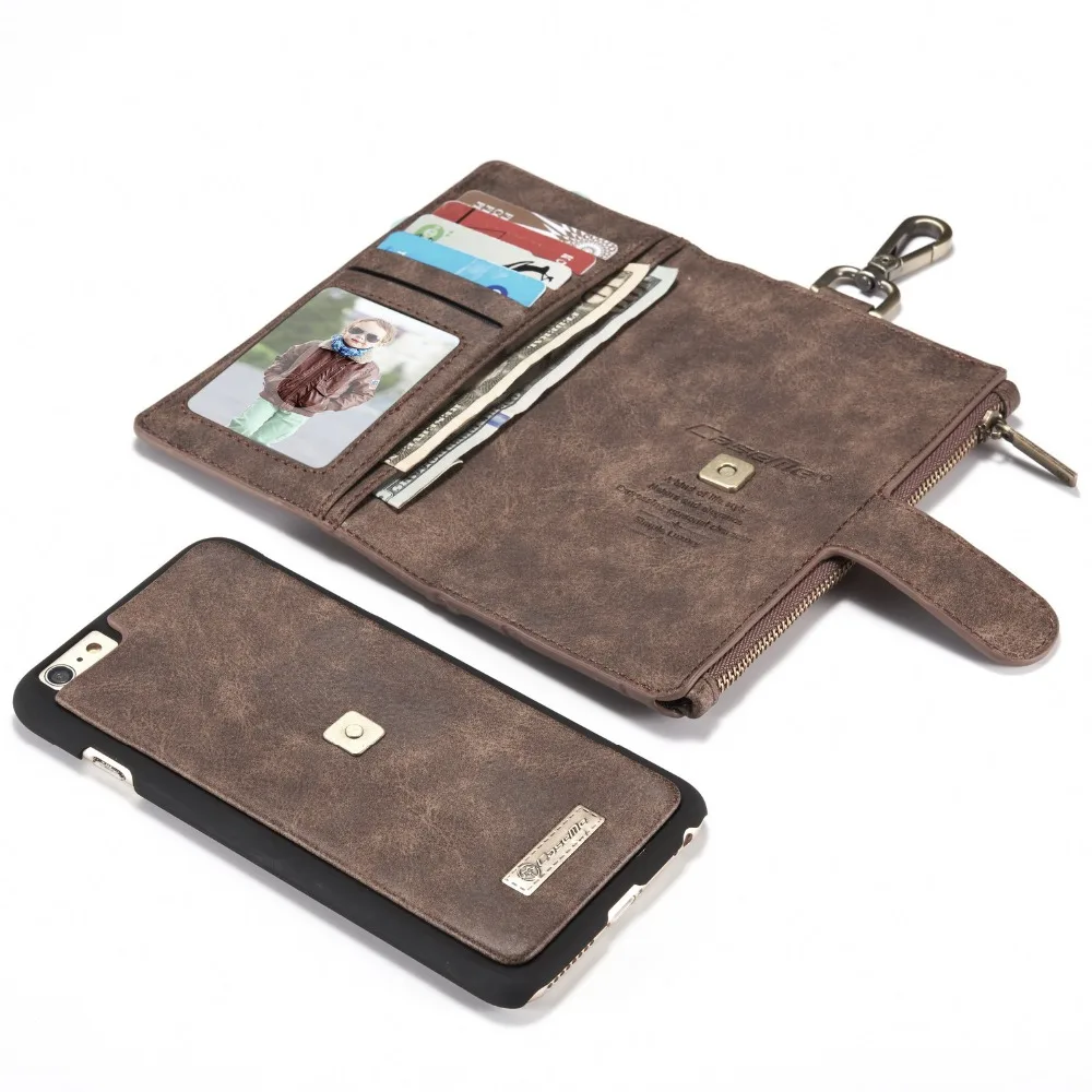 Оригинальный Многофункциональный Магнитный съемный чехол-бумажник CaseMe из