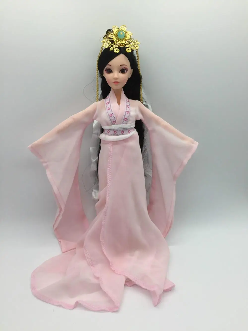 Древняя китайская Кукла костюм кукла, DIY кукла, макияж 3D стеклянные глаза 30 см - Цвет: 5