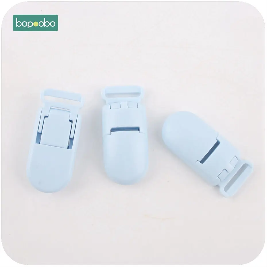 blue clip Bopobo зажимы для сосок, безопасные детские пластиковые зажимы для сосок, 5 шт., соска для младенцев, не токсичный материал, Детские Прорезыватели, поделки своими руками - Цвет: blue clip