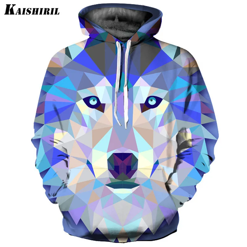 

Men's Hoodies Men Stranger Things Sweatshirts Long-Sleeved Pullovers Hoodies Geometric Wolf 3D Hoodie Male Harajuku Sweatshirts