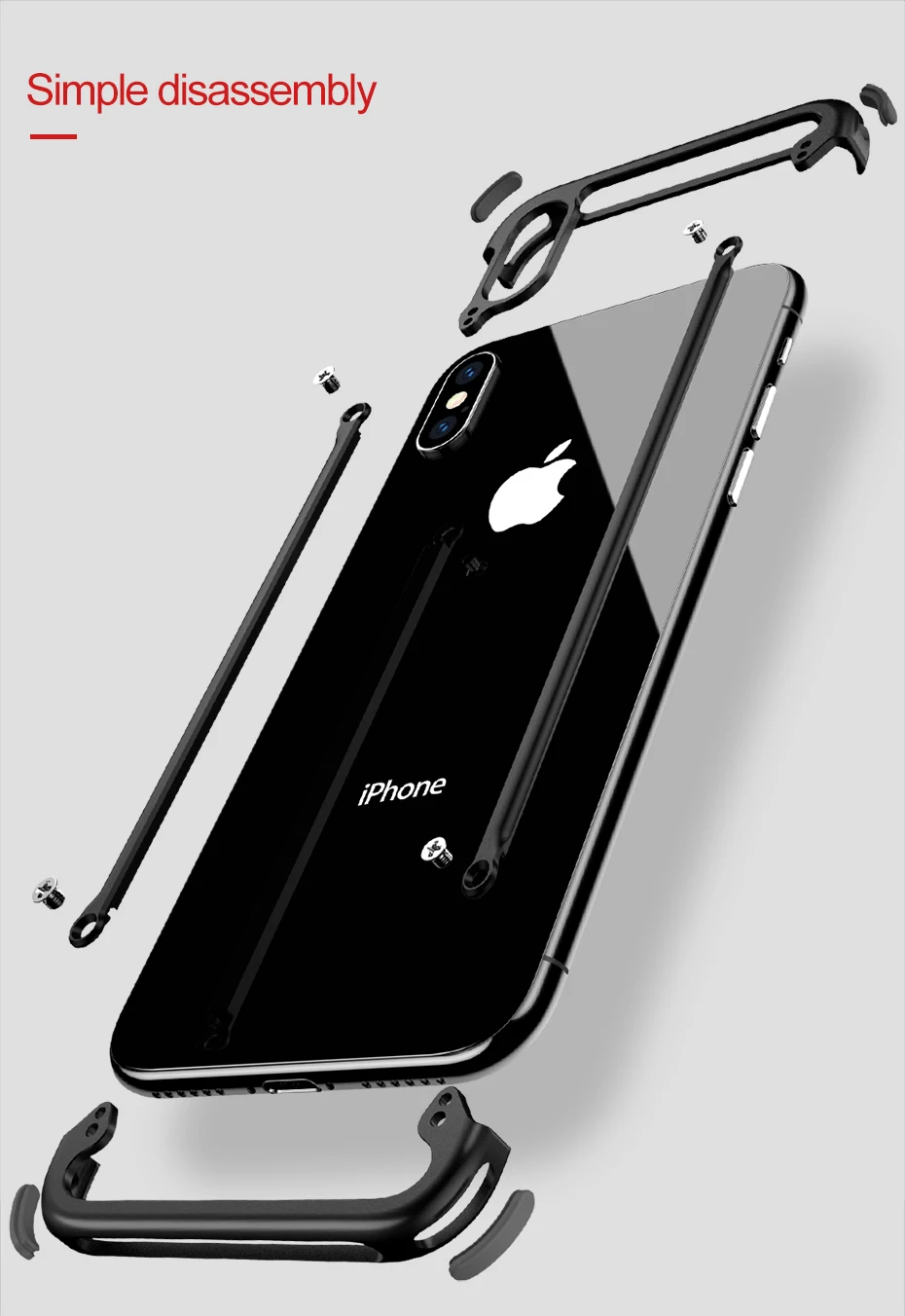 Oatsbasf Алюминиевый металлический бампер чехол для iPhone X XS MAX XR Роскошный Жесткий противоударный защитный чехол для iPhone 11