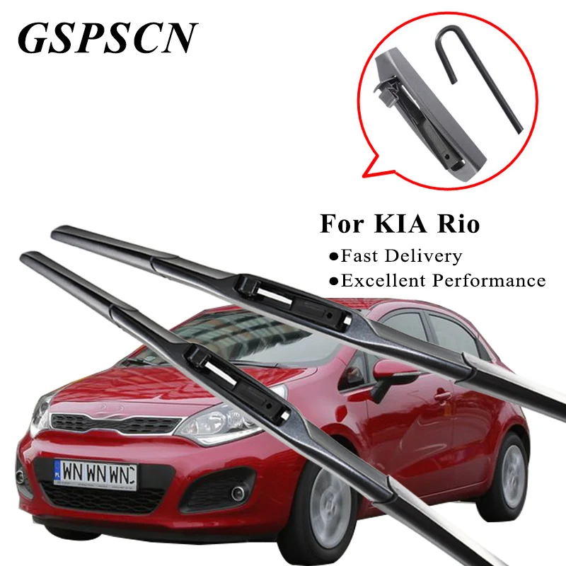 Гибридные щетки стеклоочистителя GSPSCN для KIA Rio DC/JB/UB подходят для крючков от 2000 до щетка стеклоочистителя для лобового стекла автомобиля набор