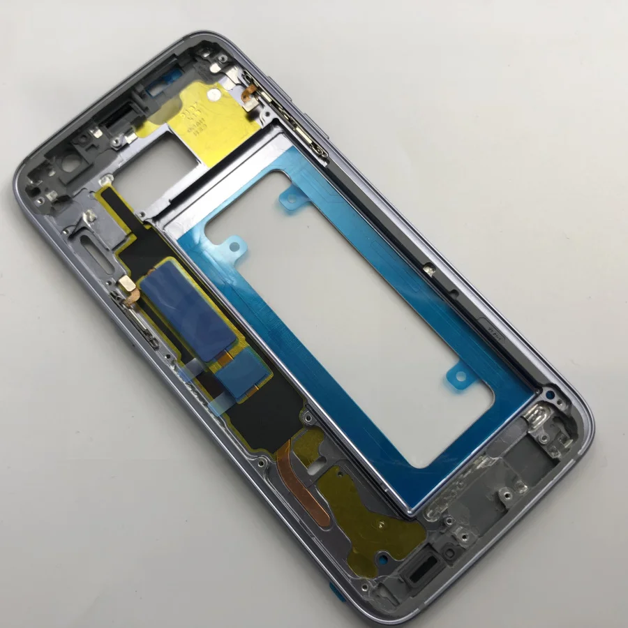 S7 Edge/S7 средняя рамка Задняя крышка батареи для Samsung Galaxy G930F G935F Полный Корпус с