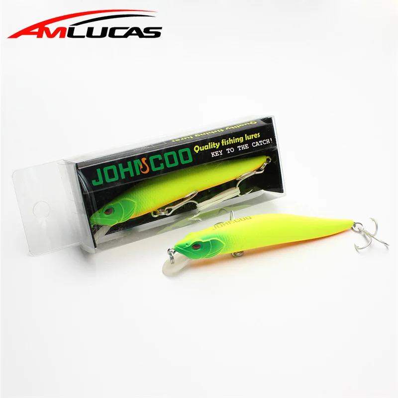 

Amlucas New Jerkbait Minnow 10.5cm 11g High Quality Wobbler Fishing Lure 3D Eyes Bass Pike Artificial Hard Bait Crankbait WW1057