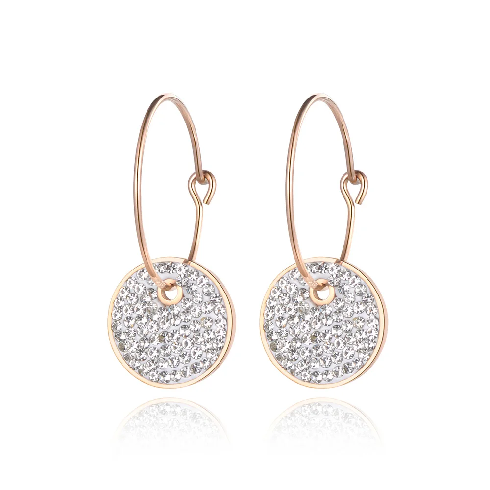 ZooMango ярко-белые и черные круглые глиняные кристаллы розовое золото украшения для