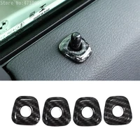 carbon fiber style abs chrome car door lock cover trim stickers for bmw x1 f48 2016 2018 x2 f47 2018