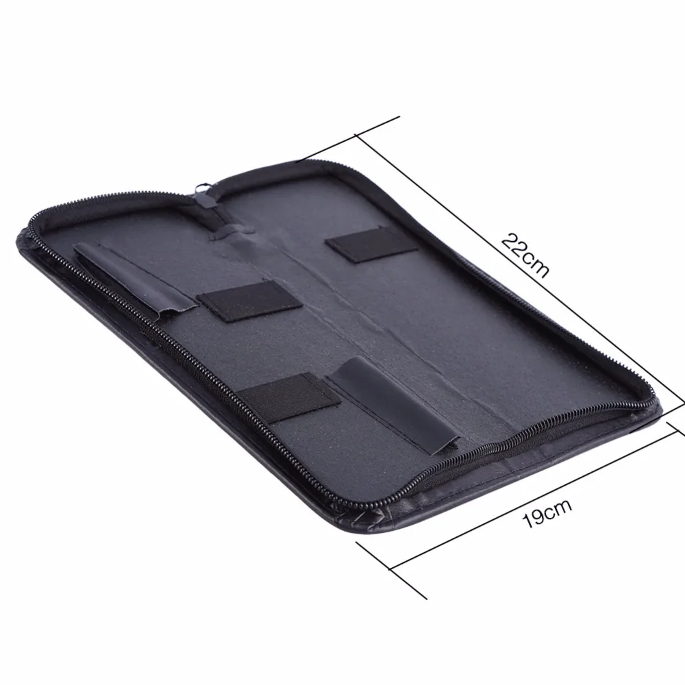 Профессиональный из искусственной кожи на молнии сумка для ножниц Органайзер