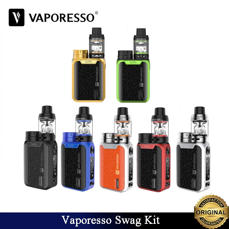 Оригинальный вейп набор Vaporesso Swag 80 Вт бокс мод емкость NRG SE 3 5 мл подходит для