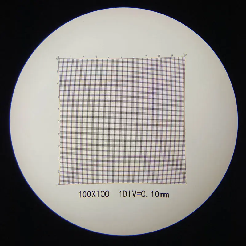 951 оптическая шкала стеклянная линза линейка с перекрестной сеткой DIV 0 1 мм точная