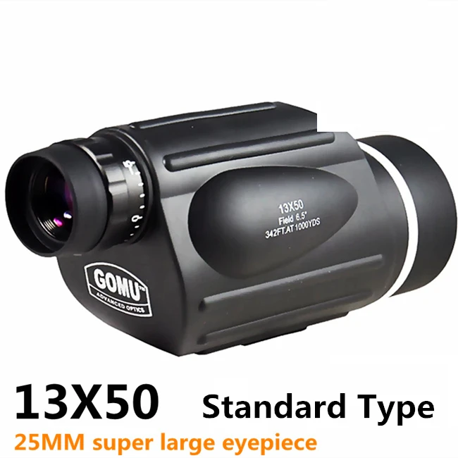 13X50 GOMU HD 10-30X50 зум Монокуляр Дальномер птица часы азот водонепроницаемый телескоп Бинокль Зрительная труба охотничий штатив - Цвет: 13X50