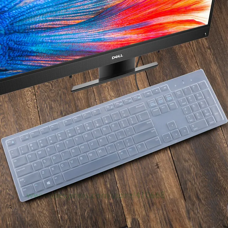 Силиконовая крышка клавиатуры для DELL inspiron 5459 I3455 3459 3650 AIO kb4021 sk8120 все-в-одном ПК настольный водонепроницаемый протектор кожи