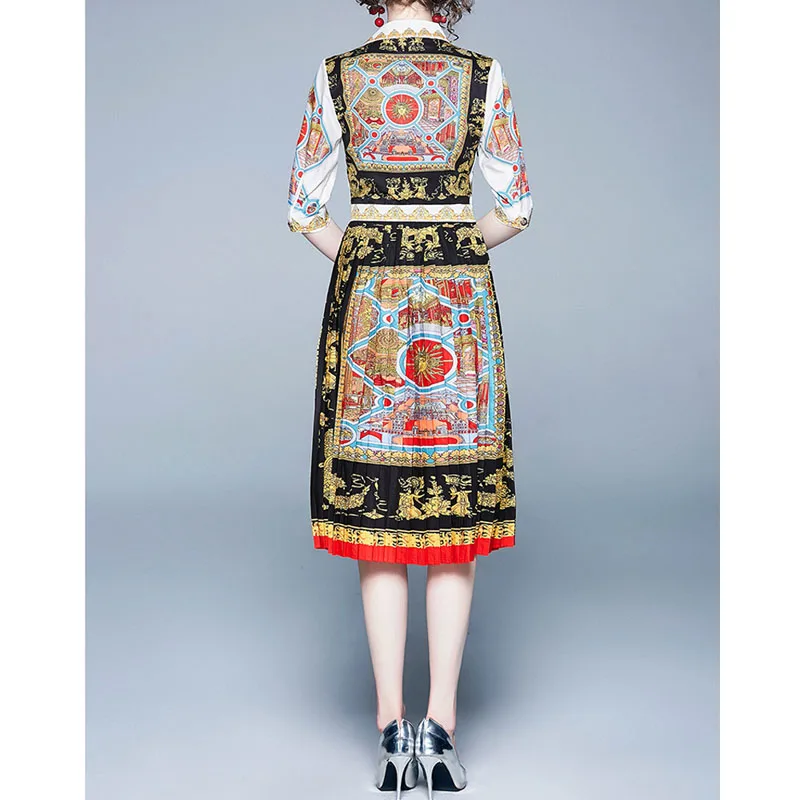 Возможно Элегантное летнее платье до колена с отложным воротником и рюшами D1174 |