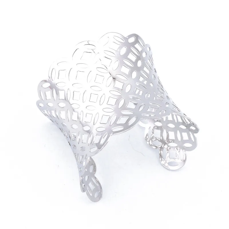 Dayoff этнический Золотой Серебряный цвет большой широкий Открытый браслет браслеты для женщин винтажные полые манжеты браслет ювелирные аксессуары B110
