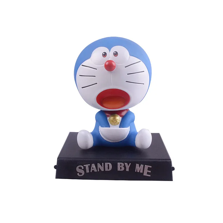 Мультяшные милые куклы Doraemon 12 см с поплавковой головой аниме фигурка из ПВХ