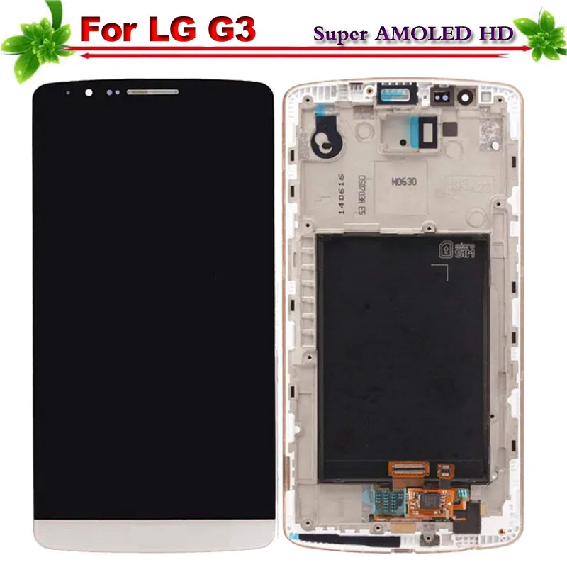 5 &quotSuper Amoled для LG G3 D850 D851 D855 ЖК дисплей Дисплей с рамкой Сенсорный экран дигитайзер