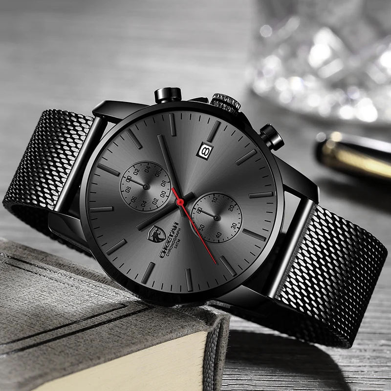Reloj Hombre 2019 CHEETAH модные трендовые мужские часы erkek kol saati хронограф деловые