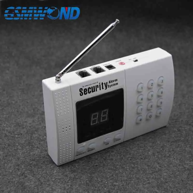 GSMWOND 433 МГц Беспроводная PSTN сигнализация, белый, Аварийная кнопка домашняя охранная сигнализация инфракрасный детектор