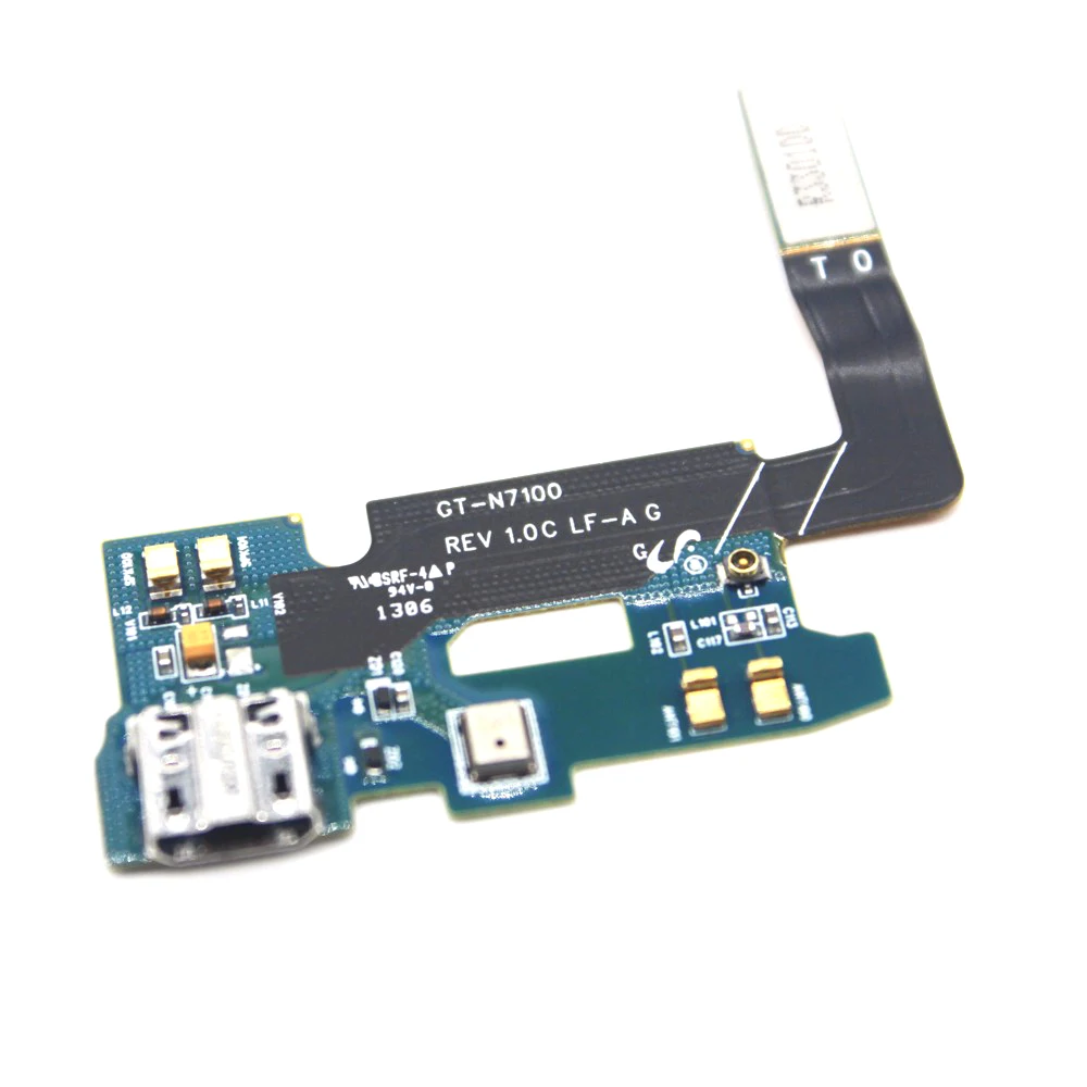 100% Оригинальный Новый для Samsung Note 2 N7100 док-разъем зарядный USB-порт гибкий кабель |