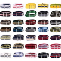 buy 2 get 10 off 20mm wholesale stripe cambo solid black watch 20 mm nato fabric nylon watchbands strap bands buckle