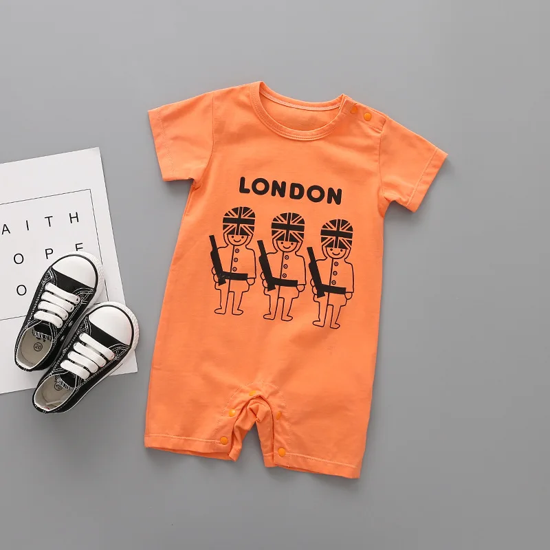 2018 новые детские комбинезоны новорожденный младенец джинсовый принт летняя