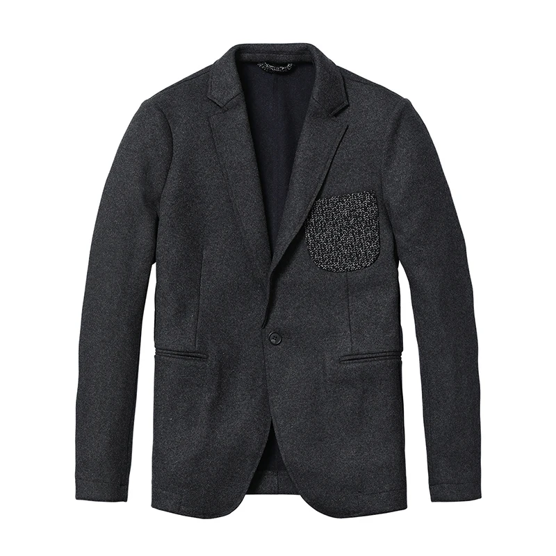 SIMWOOD 2018 Новое поступление брендовая одежда осенний костюм Для мужчин Блейзер