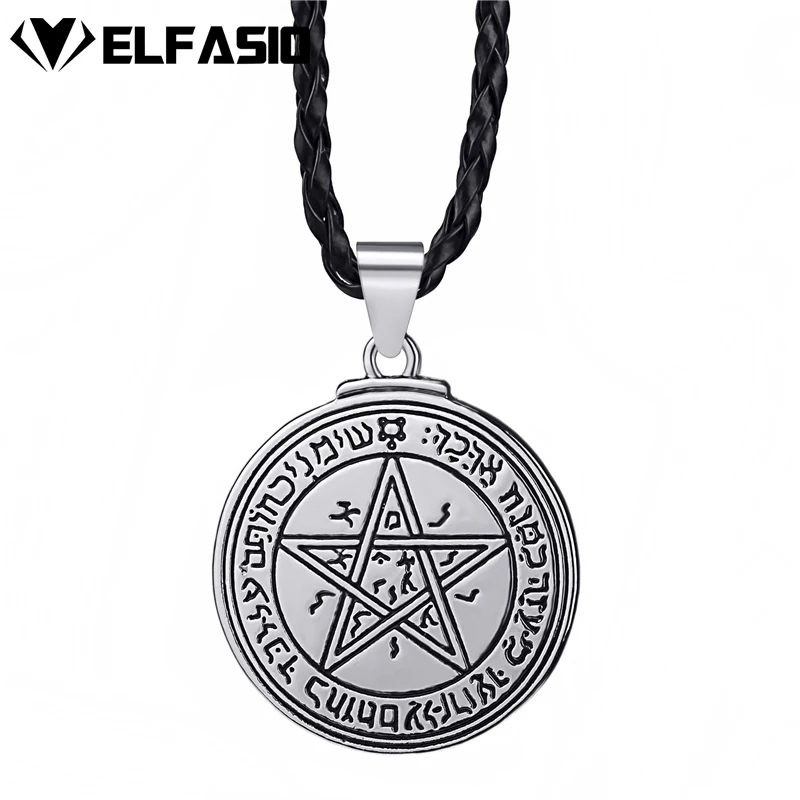 

Mens Pendant Necklace Talisman of Venus Solomon Seal kabbalah Amulet Fashion Jewelry P298