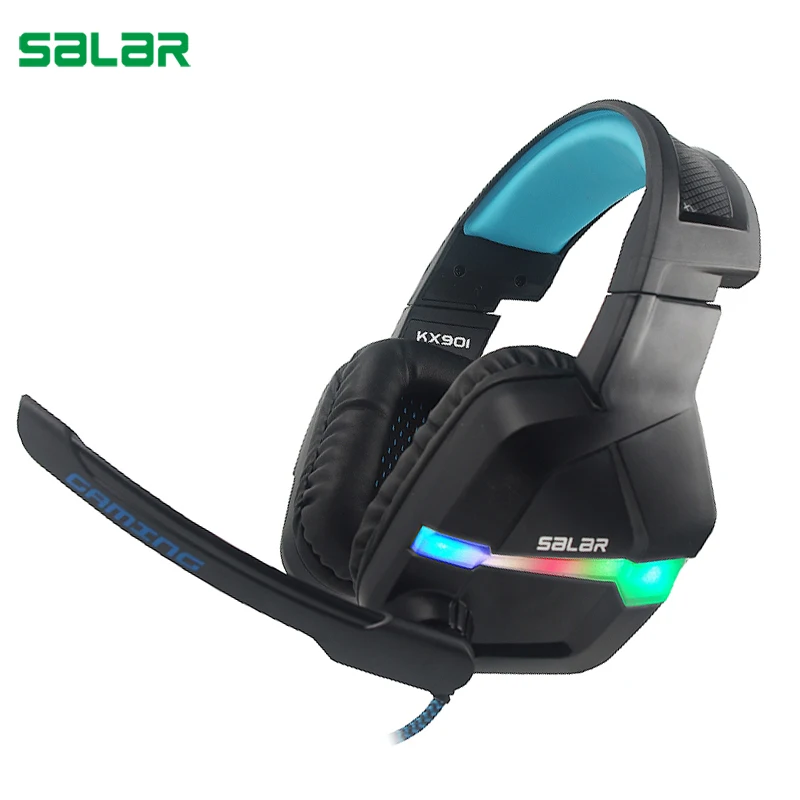 Salar KX901 игровая гарнитура casque проводные стерео наушники с глубокими басами для