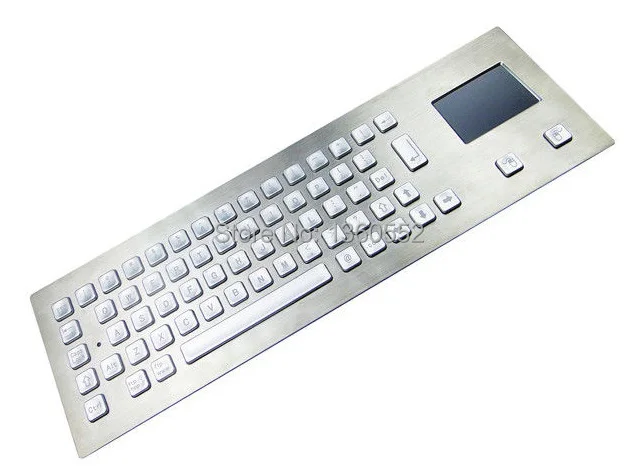 Металлическая клавиатура с передним креплением подсветкой тачпадом и 65