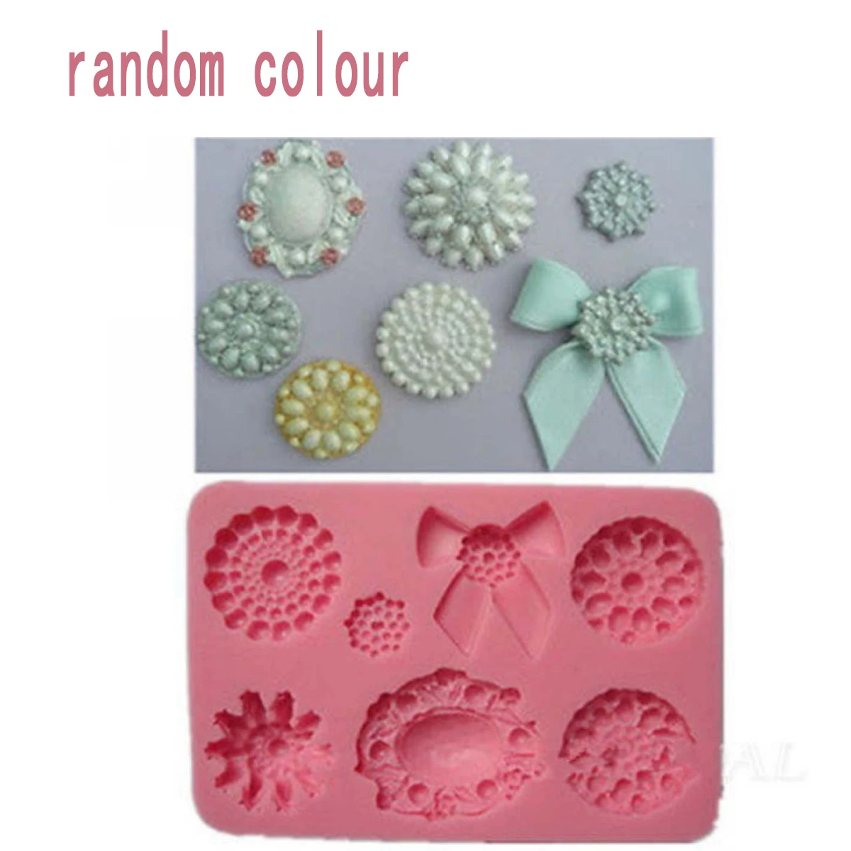 JX LCLYL силиконовая брошь ювелирные изделия бантом Fondant (сахарная) торт кекс