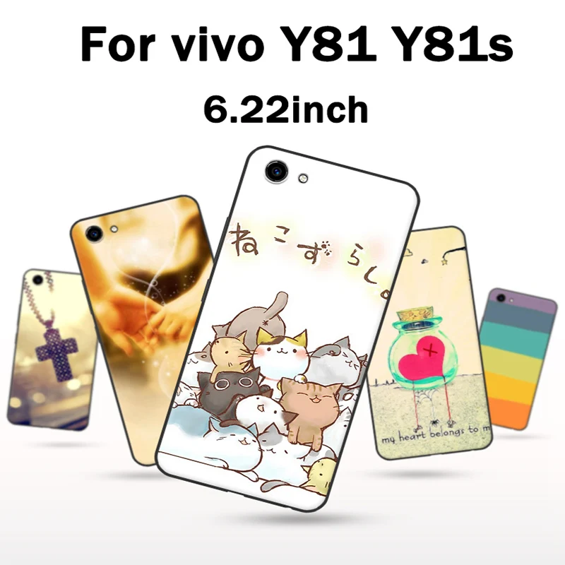 ДЛЯ vivo Y81 чехол Ретро мультяшный силиконовый мягкий для телефона Y 81 Y81s защитный