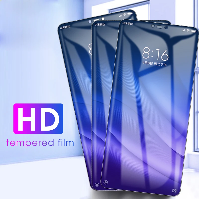 Закаленное стекло с полным покрытием для Xiaomi Mi 8 Mi8 Lite Explorer SE Защита экрана Poco M3 X3 NFC