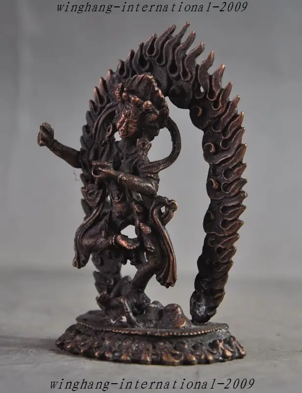 Старая тибетская Тантра буддизм Бронзовая Дордже ваджрайогини богиня статуя