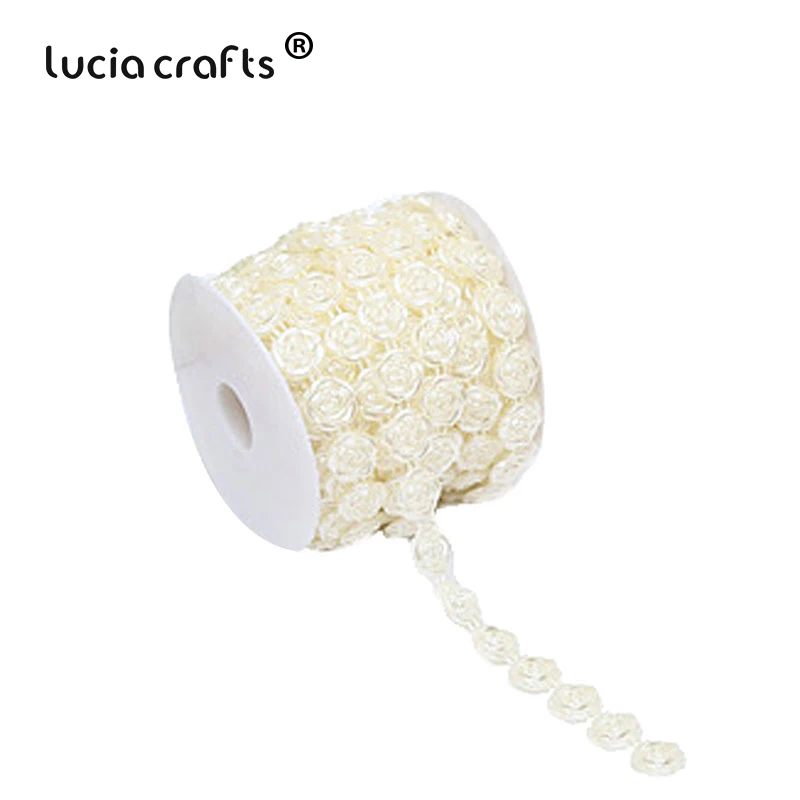 Lucia crafts, 5 м/лот, белый/бежевый цвет, 12 мм, розовый цветок, искусственный жемчуг с плоской задней стороной, для свадебной вечеринки, Декор, DIY аксессуары C0406