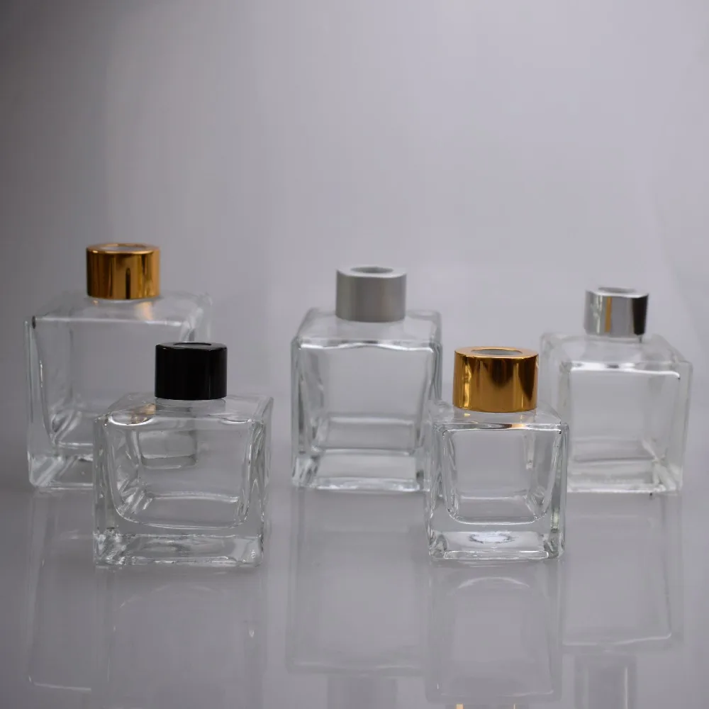 50ML Square Aromatherapy Bottle Car Fragrance Glass Perfume Bottle Volatile Bottle 30PCS/LOT