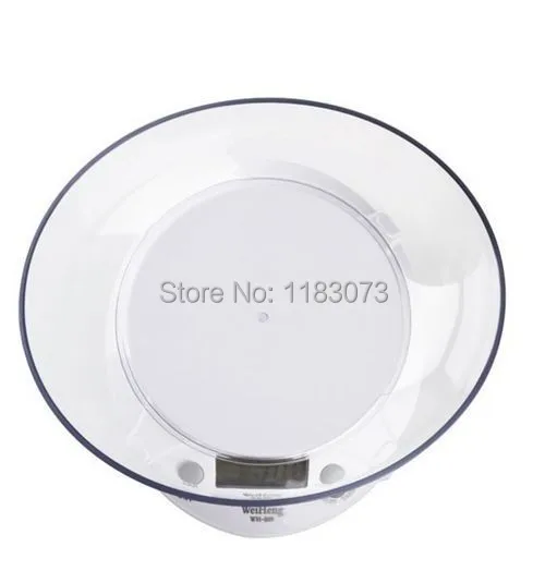 Цифровые кухонные весы с чашей электронный бытовой прибор для взвешивания