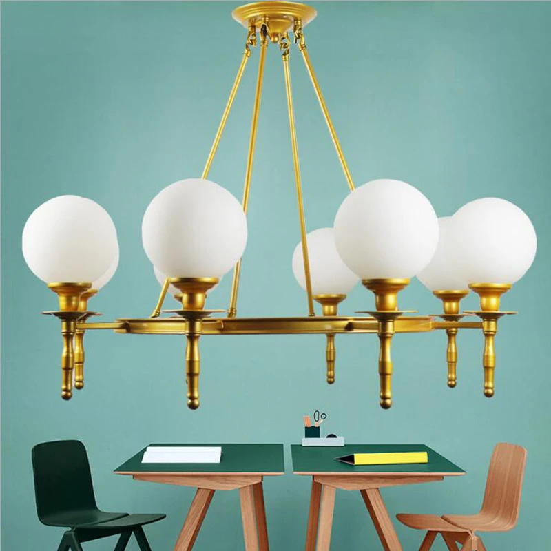 

Скандинавский пост-современный потолочный светильник, простая лампа для гостиной, атмосферный Золотой волшебный светильник в форме бобов, ...