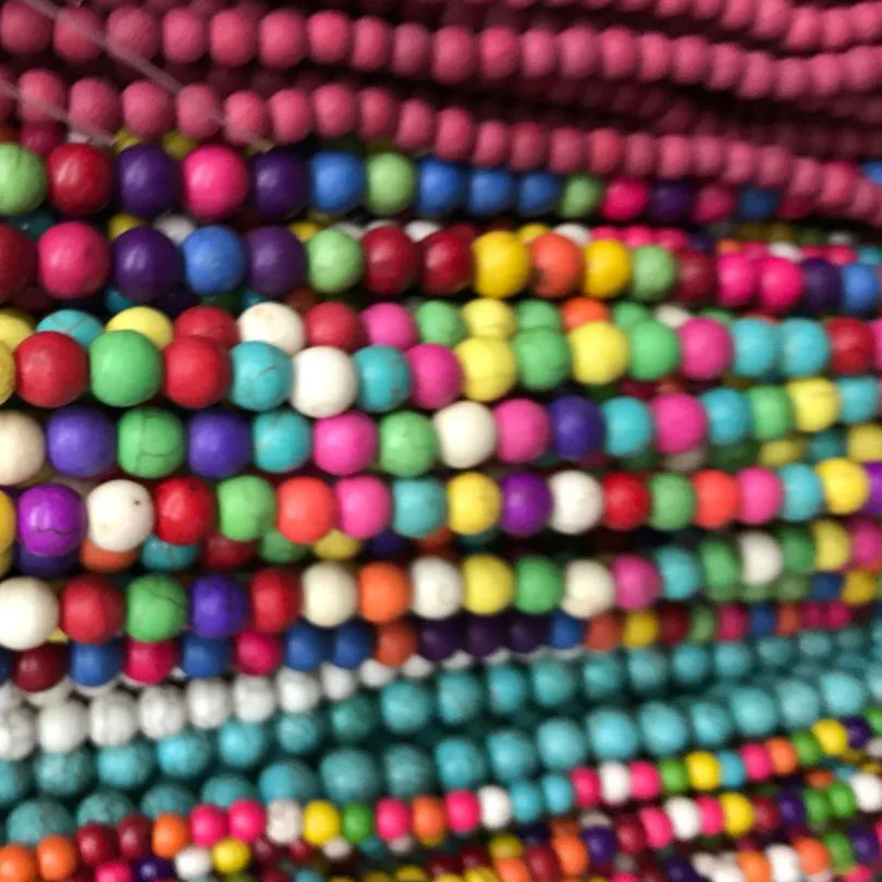 Лидер продаж оптовая продажа 8 мм разные цвета стиль Howliet круглые бусины россыпью