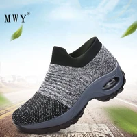 mwy woman walking shoes breathable socks sneakers zapatillas mujer height increasing casual shoes plus size trainers women