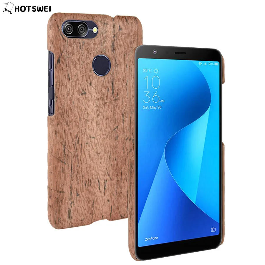 Чехол HOTSWEI для Asus ZenFone Max Plus M1 ZB570TL Твердый Ретро чехол из древесной кожи