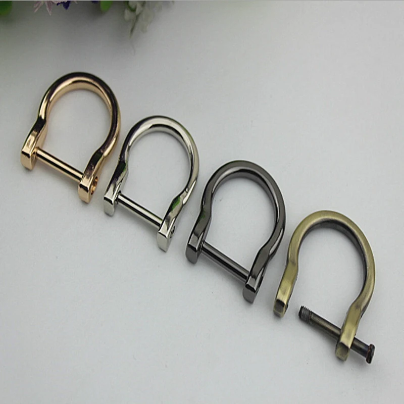 2 шт. 19 мм (внутри) Модные металлические d образные пряжки DIY золото серебро черный