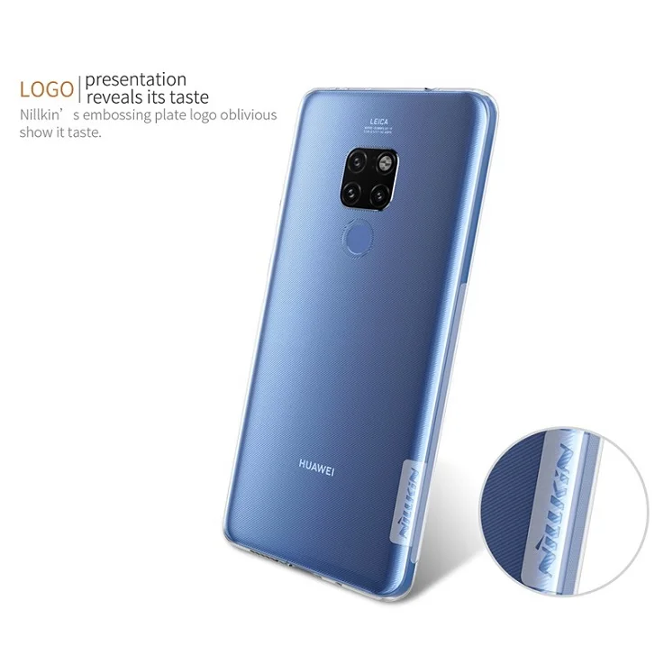 Mate 20 transparent Для huawei mate 20 чехол Nillkin натуральный прозрачный мягкий кремний TPU Защитный чехол для huawei mate 20 чехол 6,53'' - Цвет: Mate 20 transparent