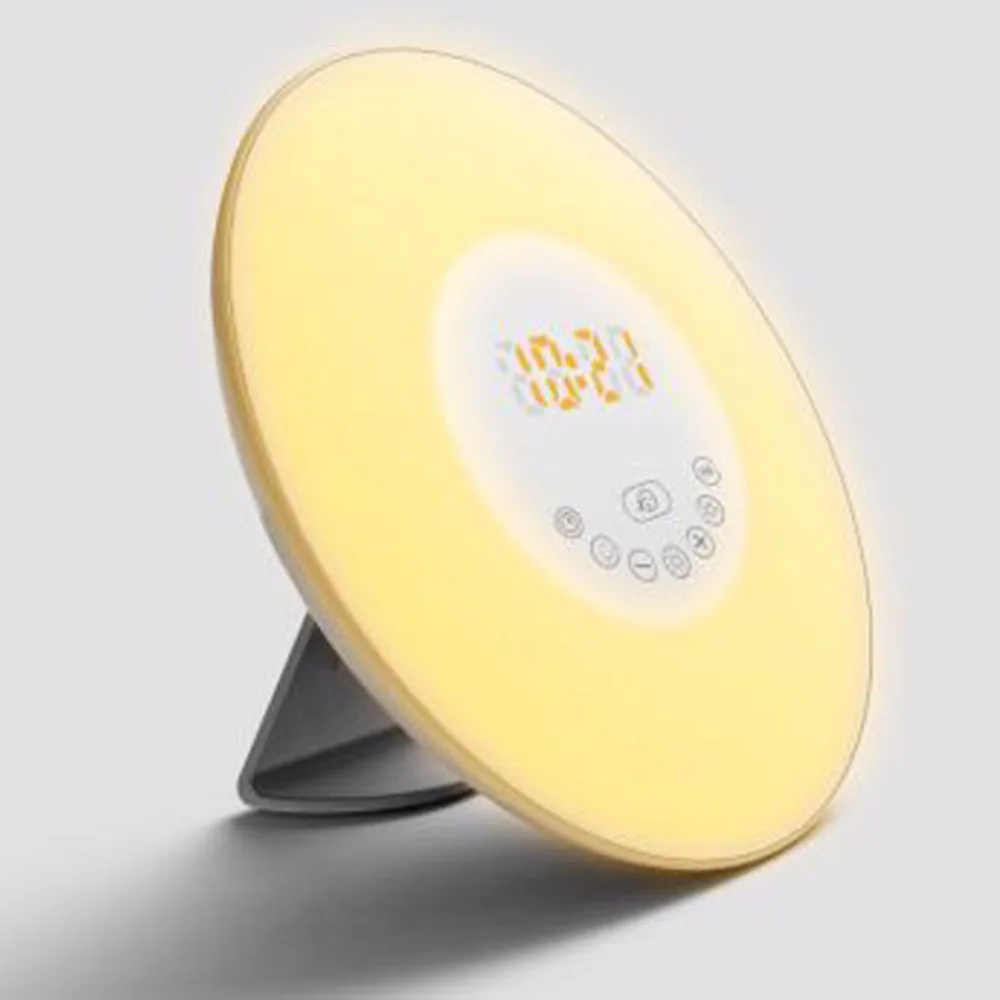 Цифровой светодиодный Будильник с 3 розетками цветной будильник имитацией