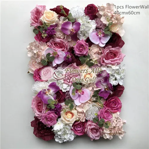 GY661 Wall-8pcs Искусственные цветочные настенные панели, свадебные украшения, искусственные листья, цветочные настенные свадебные декорации, домашний декор GY661 - Цвет: GY661 Wall-8pcs