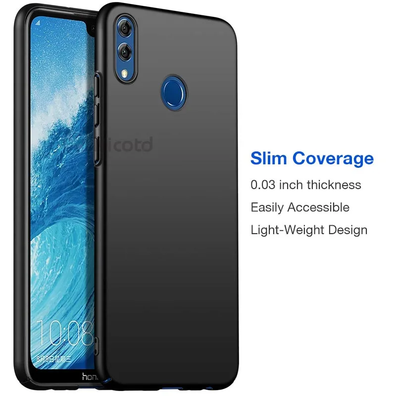 Роскошный пластиковый матовый чехол для телефона huawei honor 8X 6 5 дюйма тонкий Чехол